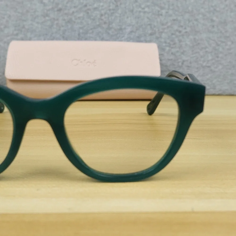 CHLOE CH0162O 004 EYEGLASSES FRAMES Green W/CASE 48-19-140 Made in Italy